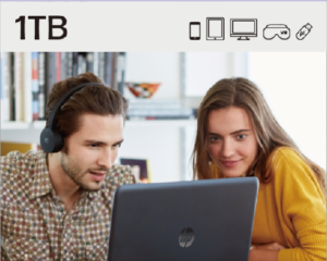 myHPcloud 1TB One-Time Payment Cloud Storage