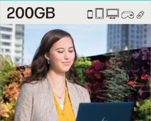 myHPcloud 200GB One-Time Payment Cloud Storage