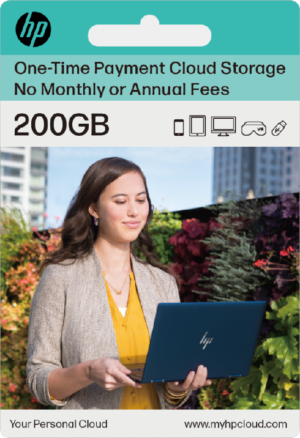 myHPcloud 200GB One-Time Payment Cloud Storage