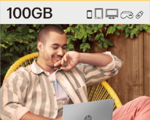 myHPcloud 100GB One-Time Payment Cloud Storage