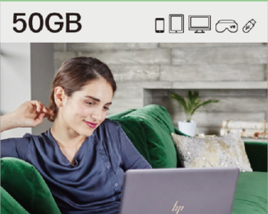 myHPcloud 50GB One-Time Payment Cloud Storage