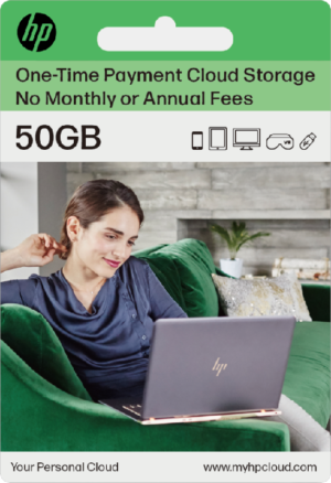 myHPcloud 50GB One-Time Payment Cloud Storage