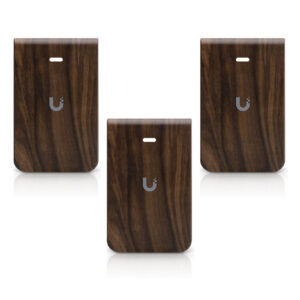 Ubiquiti In‑Wall HD Cover – Wood (3‑Pack)-IW‑HD‑WD‑3