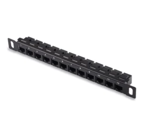 DeskPi 12-Port 0.5U Cat6 Patch Panel