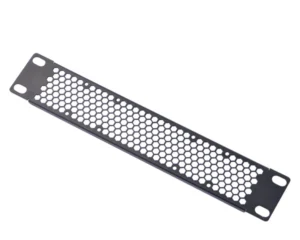DeskPi 1U Vented Blank Panel Metal Rack Mount (Black)