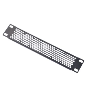 DeskPi 1U Vented Blank Panel Metal Rack Mount (Black)