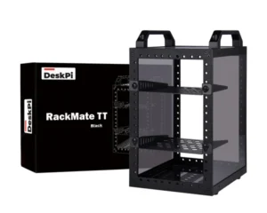 DeskPi RackMate TT Mini Server Cabinet (Black)
