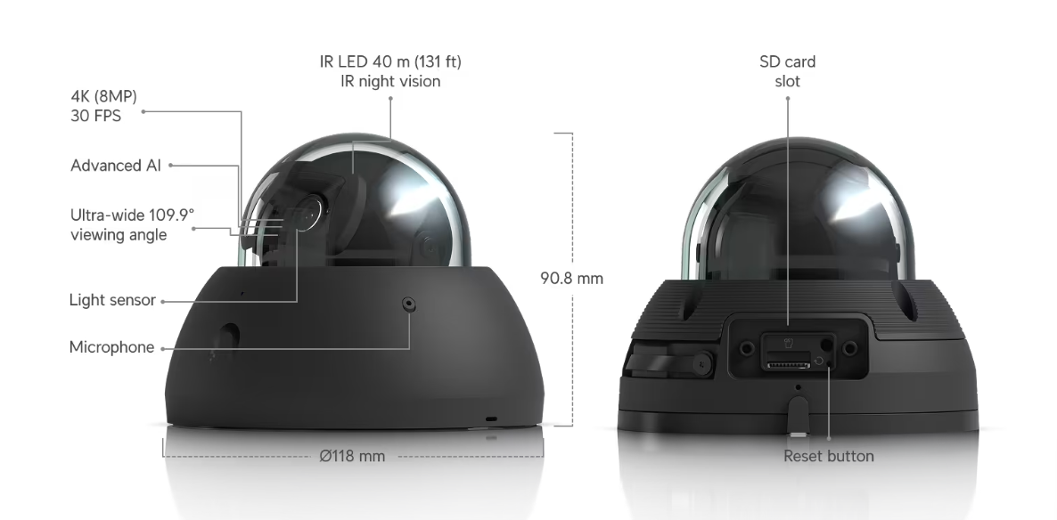 Camera AI Dome (UVC-AI-Dome-B) - Image 3