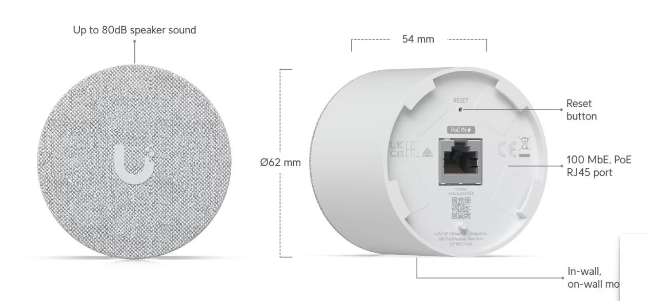 PoE Smart Chime (UACC-Chime-PoE) - Image 3