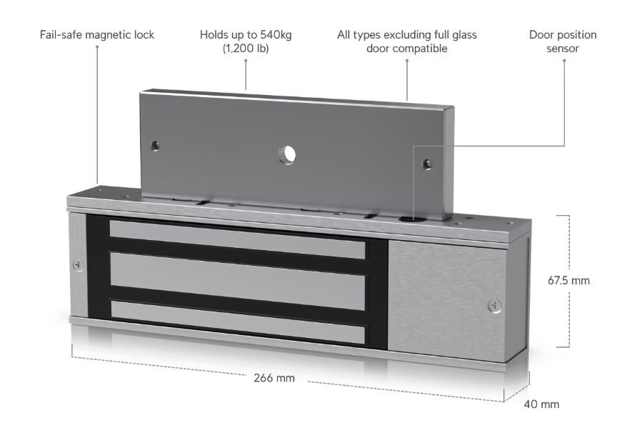 Magnetic Lock (UA-Lock-Magnetic-540kg) - Image 3