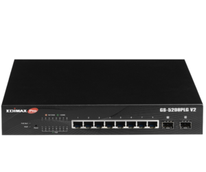 Edimax GS-5208PLG V2 10-Port Gigabit Long Range PoE+ Web Smart Switch