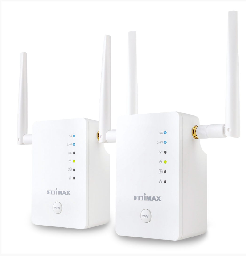 Edimax Gemini RE11 AC1200 Wi-Fi Roaming Range Extender Kit