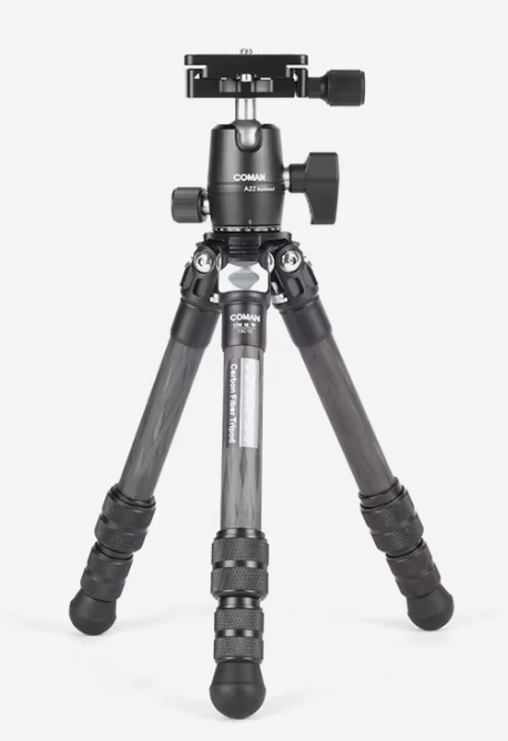 Coman TSC10A20 Carbon Fiber Mini Portable Tripod